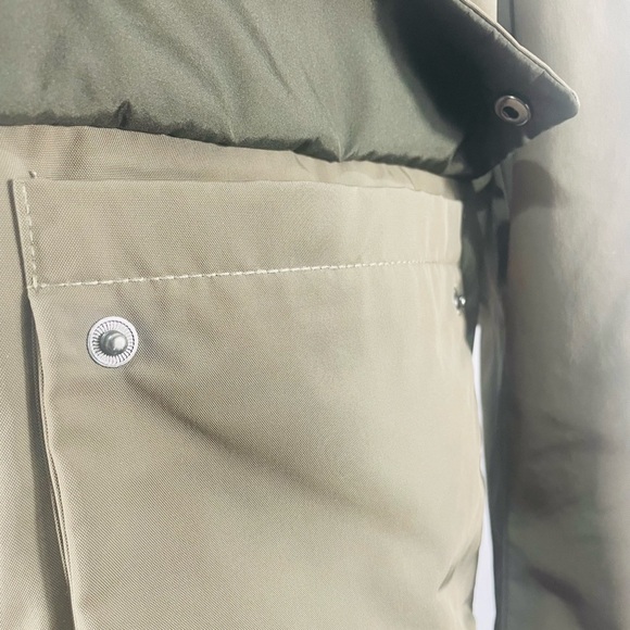 Men’s Large Banana Republic Bomber Jacket, Military Coat, Olive Green - Picture 5 of 9